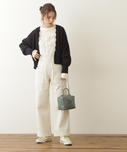 N.（N. Natural Beauty Basic）（エヌエヌナチュラルビューティーベーシック）の「◆ゴールドボタンポコポコカーディガン（カーディガン/ボレロ・レディース・クリーム/ネイビー/オレンジ/ブルー・MEDIUM）」の10枚目の写真