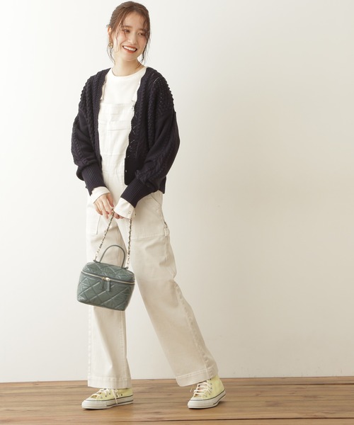 N.（N. Natural Beauty Basic）（エヌエヌナチュラルビューティーベーシック）の「◆ゴールドボタンポコポコカーディガン（カーディガン/ボレロ・レディース・クリーム/ネイビー/オレンジ/ブルー・MEDIUM）」の11枚目の写真