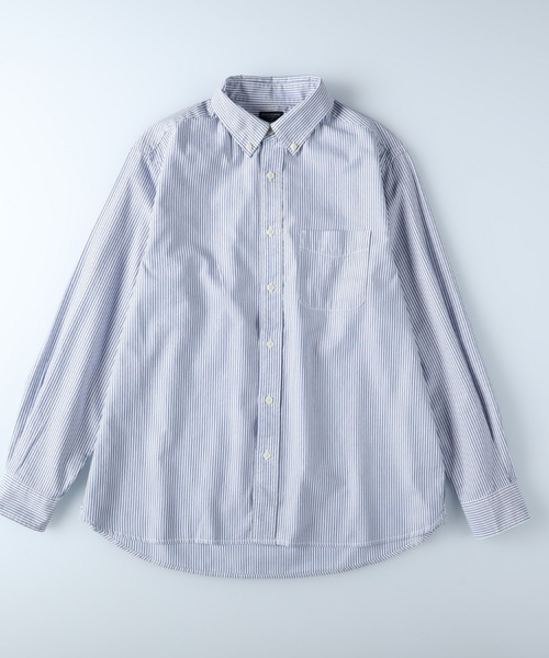 BACK NUMBER(バックナンバー)の「【BACK NUMBER】ピンオックスストライプシャツ(シャツ/ブラウス・メンズ・ホワイト×ブルー/ホワイト×ブラック・S/M/L/XL)」の2枚目の写真