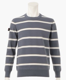 BRIEFING | 【ブリーフィングゴルフ】MENS WR STRIPE CREW NECK KNIT(スウェット)