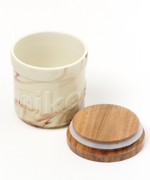 niko and...（ニコアンド）の「オリジナルニコロゴキャニスターM/325ml（キッチンツール・レディース・その他1/ブラウン・0）」の4枚目の写真