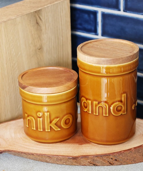 niko and...（ニコアンド）の「オリジナルニコロゴキャニスターM/325ml（キッチンツール・レディース・その他1/ブラウン・0）」の17枚目の写真