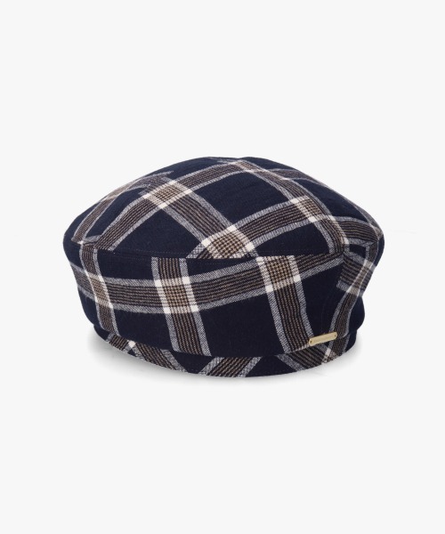 kaorinomori（カオリノモリ）の「kaorinomori アローベレー（ハンチング/ベレー帽・レディース・ネイビー/ベージュ・57cm）」の17枚目の写真