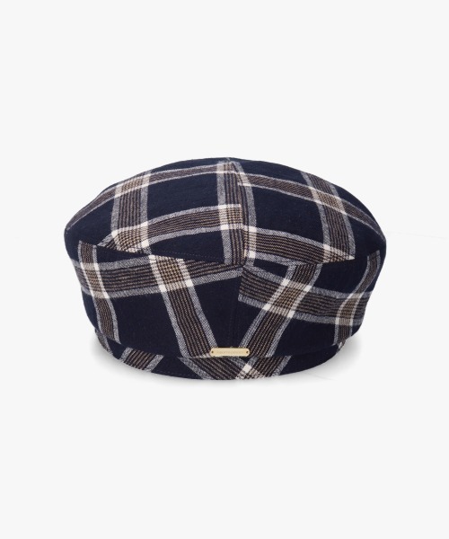 kaorinomori（カオリノモリ）の「kaorinomori アローベレー（ハンチング/ベレー帽・レディース・ネイビー/ベージュ・57cm）」の18枚目の写真