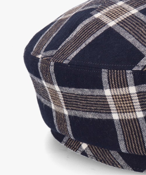 kaorinomori（カオリノモリ）の「kaorinomori アローベレー（ハンチング/ベレー帽・レディース・ネイビー/ベージュ・57cm）」の19枚目の写真