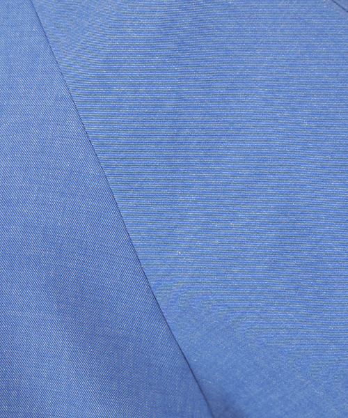 qualite（カリテ）の「《セットアップ対応》デニムライクフォルムシャツ（シャツ/ブラウス・レディース・ブルー・36/38）」の7枚目の写真