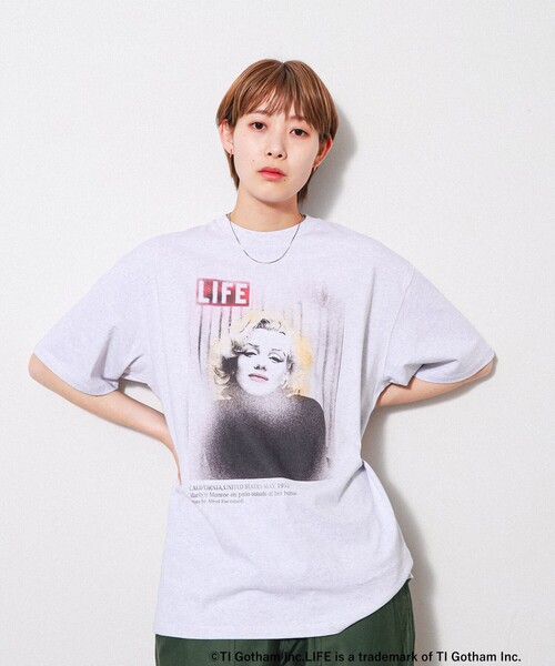 LIFE（ライフ）の「LIFE / Marilyn Monroe T-shirt 23SS（Tシャツ/カットソー・メンズ・ライトグレー・SMALL/MEDIUM/LARGE/X-LARGE）」の4枚目の写真