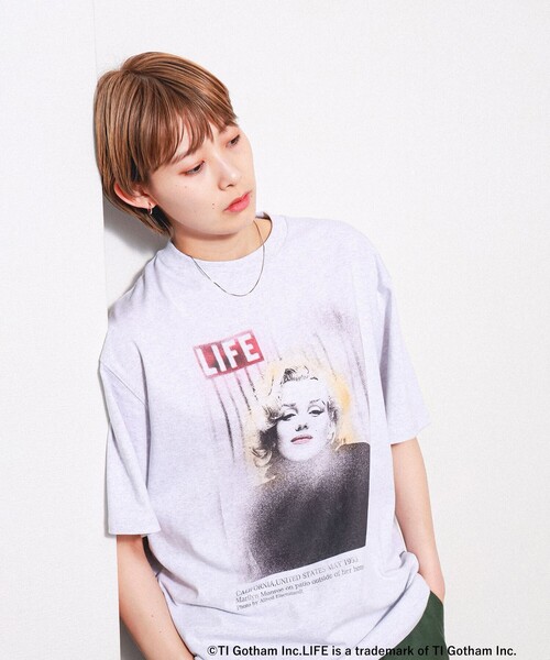 LIFE（ライフ）の「LIFE / Marilyn Monroe T-shirt 23SS（Tシャツ/カットソー・メンズ・ライトグレー・SMALL/MEDIUM/LARGE/X-LARGE）」の3枚目の写真