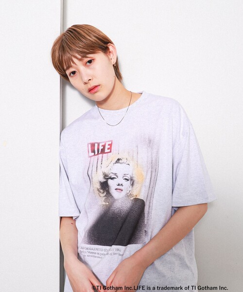 LIFE（ライフ）の「LIFE / Marilyn Monroe T-shirt 23SS（Tシャツ/カットソー・メンズ・ライトグレー・SMALL/MEDIUM/LARGE/X-LARGE）」の2枚目の写真