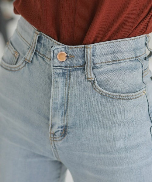 DONOBAN（ドノバン）の「美脚ストレートデニム（デニムパンツ・レディース・ブルー/ライトブルー・S/M）」の18枚目の写真