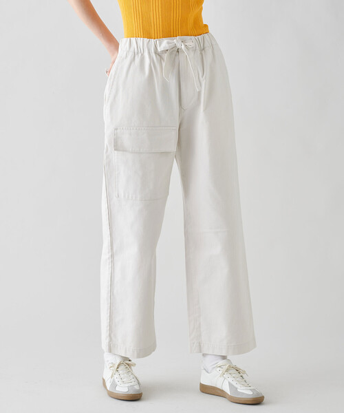 ORCIVAL(オーシバル)の「ORCIVAL | コットン カーゴイージーパンツ WOMEN(カーゴパンツ・レディース・アイボリー/チャコール・1)」の7枚目の写真