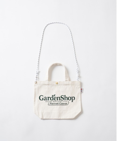 PARROTT CANVAS(パロットキャンバス)の「PARROTTCANVAS/パロットキャンバス Gardenshop Logo Mini Bag(ショルダーバッグ・レディース・オフホワイト・FREE)」の2枚目の写真