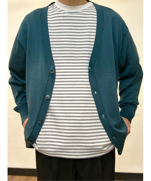 BACK NUMBER(バックナンバー)の「BACK NUMBER(バックナンバー)サラサラDRYカーディガン(カーディガン/ボレロ・メンズ・ブラック/ブルー/イエロー/ネイビー×ホワイト/ホワイト×ネイビー・S/M/L/XL)」の16枚目の写真
