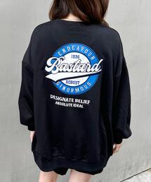 BACKサークルロゴスウェットチュニック