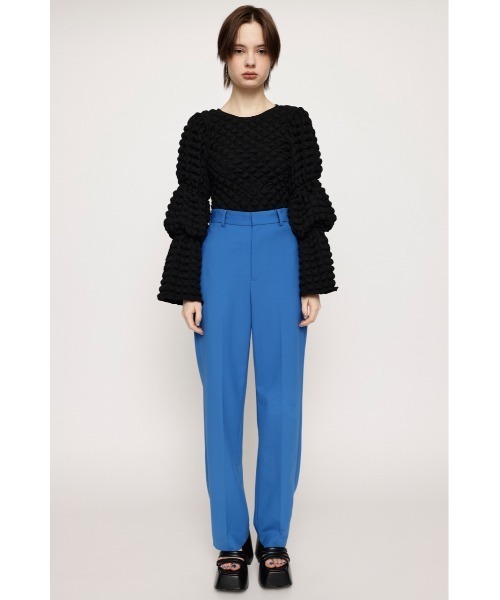 SLY（スライ）の「HW STRAIGHT PT ハイウエスト ストレートパンツ EASY CARE 簡単お手入れ イージーケア（スラックス・レディース・ブラック/ブルー/ホワイト・2/1）」の15枚目の写真