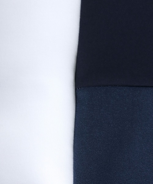 ANPAS(アンパス)の「Ponte & Amunzen Fabric Oversized Material Mix T-Shirt/ポンチ&梨地 ビッグシルエット 異素材ミックス Tシャツ(Tシャツ/カットソー・メンズ・ベージュ系その他/ブルー系その他/ホワイト系その他・LL/M/L)」の18枚目の写真