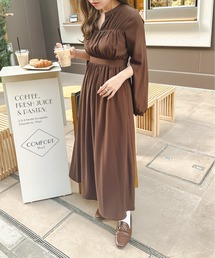 2WAYギャザーオープンスリーブワンピース/【WEB/EC限定商品】