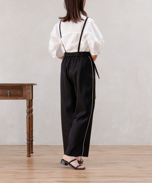Chez toi(シェトワ)の「ブッチャーサス付ワイドパンツ(その他パンツ・レディース・グレイッシュベージュ/ブラック/イエロー・FREE)」の22枚目の写真