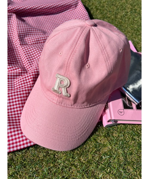 WC（ダブル シー）の「Rワンポイントキャップ（キャップ・レディース・ピンク/ブラック/アイボリー・FREE）」の3枚目の写真