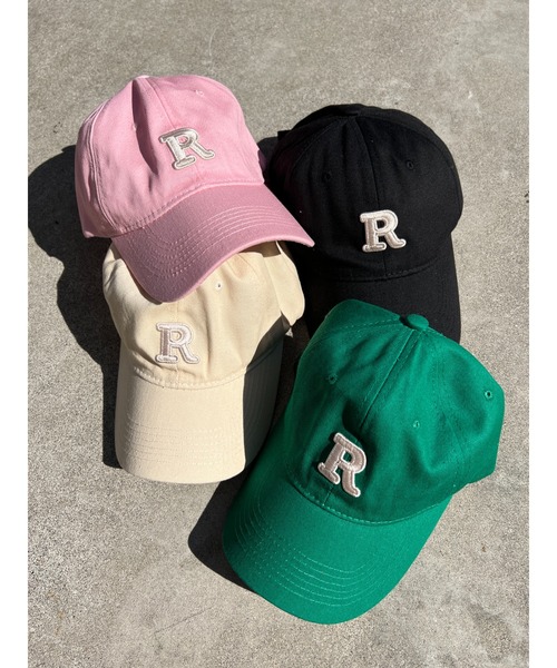WC（ダブル シー）の「Rワンポイントキャップ（キャップ・レディース・ピンク/ブラック/アイボリー・FREE）」の9枚目の写真