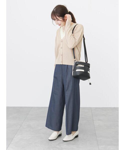 Te chichi TERRASSE（テチチテラス）の「デニムライクマリンパンツ（デニムパンツ・レディース・サックスブルー/ネイビー・ﾌﾘ-）」の22枚目の写真