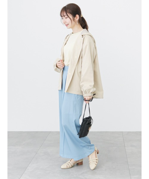 Te chichi TERRASSE（テチチテラス）の「デニムライクマリンパンツ（デニムパンツ・レディース・サックスブルー/ネイビー・ﾌﾘ-）」の13枚目の写真