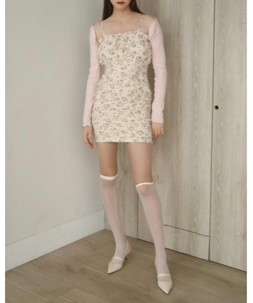 epine(エピヌ)の「EPINE PARIS mellow crroped cardigan(Tシャツ/カットソー・レディース・ピンク/ベージュ/ホワイト・FREE)」の15枚目の写真