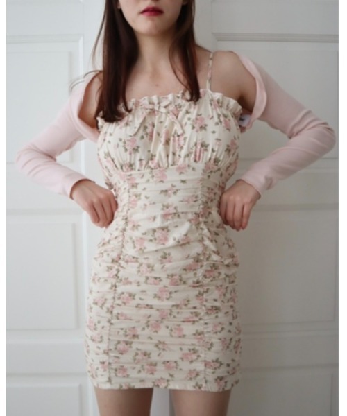 epine(エピヌ)の「EPINE PARIS mellow crroped cardigan(Tシャツ/カットソー・レディース・ピンク/ベージュ/ホワイト・FREE)」の5枚目の写真