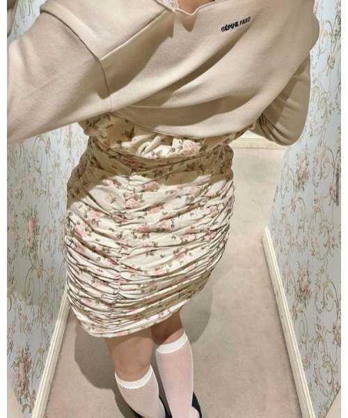 epine(エピヌ)の「EPINE PARIS mellow crroped cardigan(Tシャツ/カットソー・レディース・ピンク/ベージュ/ホワイト・FREE)」の8枚目の写真