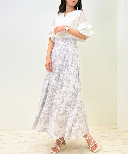 INGNI(イング)の「袖シアーフレアピン付トップス(Tシャツ/カットソー・レディース・グレー系その他/ライトブルー/ブラック/オフホワイト・M)」の13枚目の写真