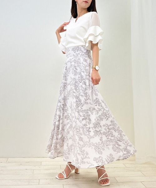INGNI(イング)の「袖シアーフレアピン付トップス(Tシャツ/カットソー・レディース・グレー系その他/ライトブルー/ブラック/オフホワイト・M)」の14枚目の写真