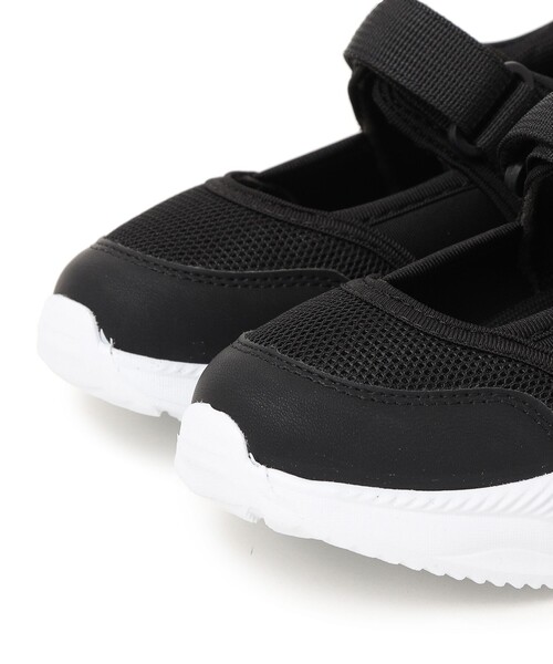 SHIPS any（シップス エニィ）の「MONMIMI: プラットフォーム ストラップ スニーカー<KIDS>（スニーカー・キッズ・ホワイト/ブラック・17/18/19）」の4枚目の写真