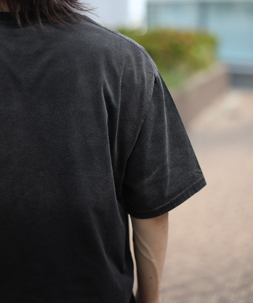 HOOK(フック)の「HOOK -original- 個性派グラデーション暈し染め刺繍ビッグTEE (SS)(Tシャツ/カットソー・メンズ・ブルー/ブラック・M/L/XL)」の12枚目の写真