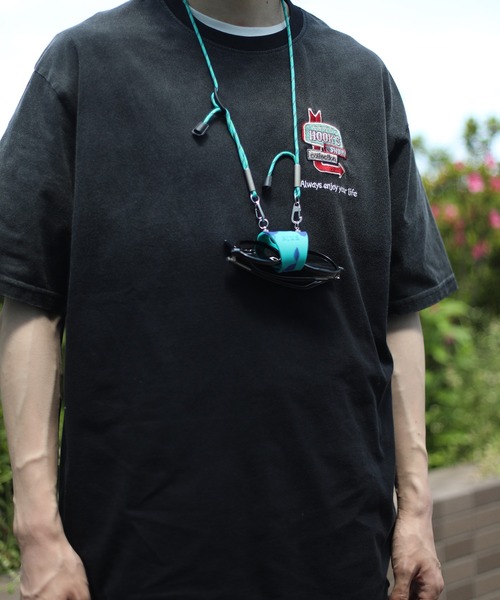 HOOK(フック)の「HOOK -original- 個性派グラデーション暈し染め刺繍ビッグTEE (SS)(Tシャツ/カットソー・メンズ・ブルー/ブラック・M/L/XL)」の10枚目の写真