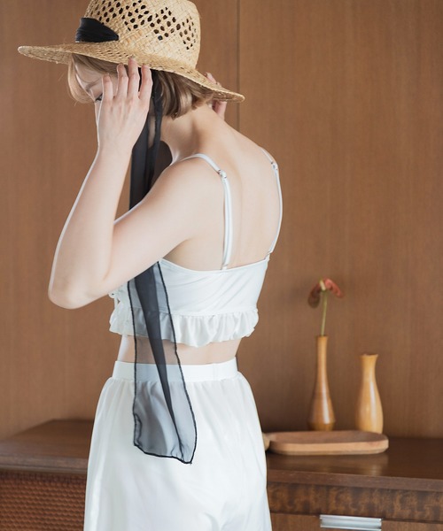 Dita Muaj.（ディータムアージュ）の「レースアップビキニ 3点セット（水着・レディース・ブラック/アイボリー・L/XL/M）」の8枚目の写真