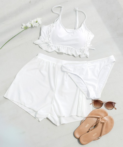 Dita Muaj.（ディータムアージュ）の「レースアップビキニ 3点セット（水着・レディース・ブラック/アイボリー・L/XL/M）」の11枚目の写真