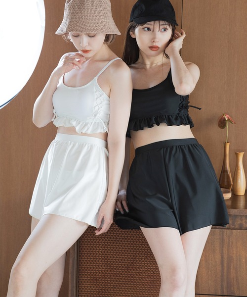 Dita Muaj.（ディータムアージュ）の「レースアップビキニ 3点セット（水着・レディース・ブラック/アイボリー・L/XL/M）」の17枚目の写真