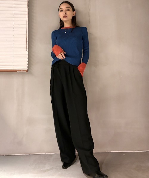 ハイウエスト 前リボン♡ SEN TOKYO（セントーキョー）の「全骨格対応！こなれ感と色気を