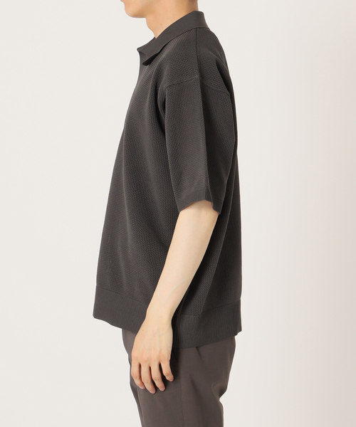 417 EDIFICE（フォーワンセブンエディフィス）の「PEスキッパーニット（ニット/セーター・メンズ・ブラック系その他/ベージュ系その他/ライトグリーン/ブルー・MEDIUM/LARGE/SMALL）」の21枚目の写真