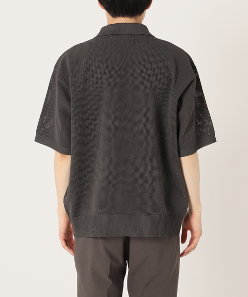 417 EDIFICE（フォーワンセブンエディフィス）の「PEスキッパーニット（ニット/セーター・メンズ・ブラック系その他/ベージュ系その他/ライトグリーン/ブルー・MEDIUM/LARGE/SMALL）」の22枚目の写真