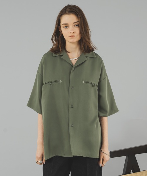 selle glant（セレグランテ）の「OPEN COLLAR WESTERN SHIRT/オープン