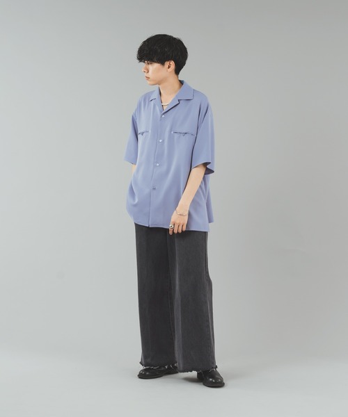 selle glant（セレグランテ）の「OPEN COLLAR WESTERN SHIRT/オープン