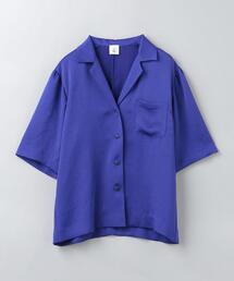 6(ROKU) SATIN SIBORI SHIRT シャツ 6（ロク）の「＜6(ROKU)＞SATIN SIBORI SHIRT/シャツ（シャツ