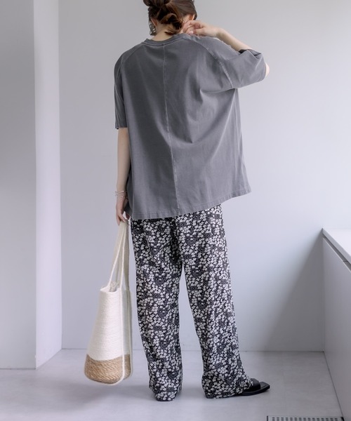 PUAL CE CIN(ピュアルセシン)の「【WEB限定】花柄プリントパンツ(その他パンツ・レディース・ブラック/ベージュ/アイボリー・FREE)」の17枚目の写真