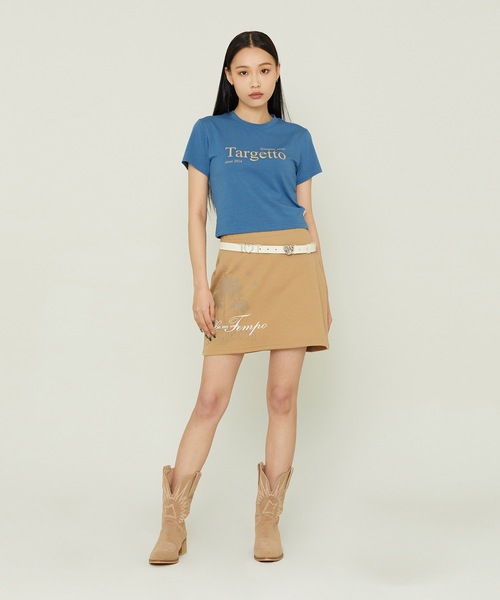 TARGETTO(ターゲット)の「【TARGETTO 】ベーシック スリム Tシャツ / BASIC SLIM TEE SHIRT(Tシャツ/カットソー・レディース・ブルー/ブラック/ホワイト・FREE)」の4枚目の写真