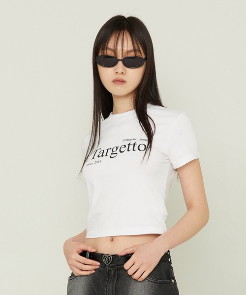TARGETTO(ターゲット)の「【TARGETTO 】ベーシック スリム Tシャツ / BASIC SLIM TEE SHIRT(Tシャツ/カットソー・レディース・ブルー/ブラック/ホワイト・FREE)」の8枚目の写真