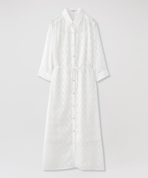 LOVELESS（ラブレス）の「シアージャカードドレス（ワンピース・レディース・ブルー/オフホワイト/ブラック・34/36）」の2枚目の写真