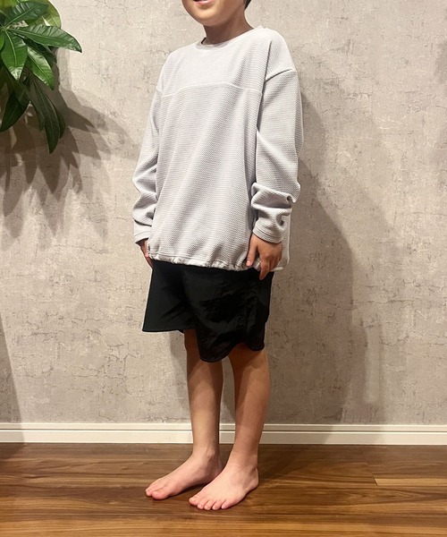 CIAOPANIC TYPY（チャオパニックティピー）の「【KIDS】配色ステッチスイムショーツ（水着・キッズ・ブラック/カーキ・S/L/XXL）」の19枚目の写真