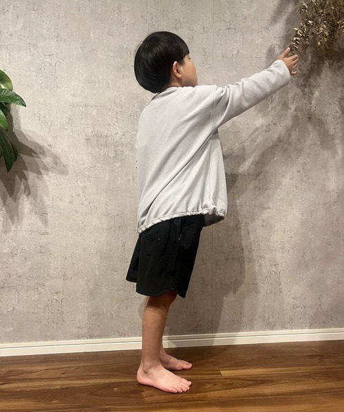 CIAOPANIC TYPY（チャオパニックティピー）の「【KIDS】配色ステッチスイムショーツ（水着・キッズ・ブラック/カーキ・S/L/XXL）」の20枚目の写真