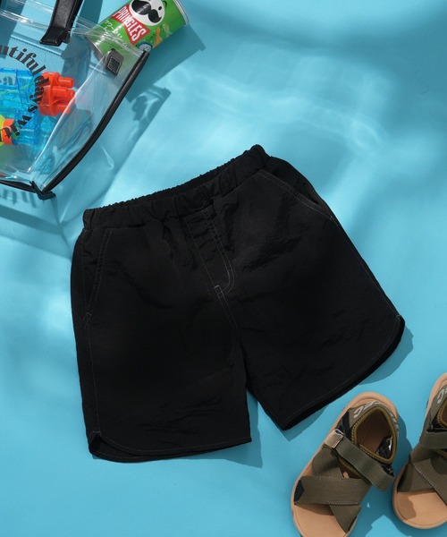 CIAOPANIC TYPY（チャオパニックティピー）の「【KIDS】配色ステッチスイムショーツ（水着・キッズ・ブラック/カーキ・S/L/XXL）」の15枚目の写真